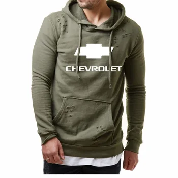 

Spring Autumn Men Hoodies for Chevrolet Car Logo Print Pullover Casual Fashion Solid color Men's Hoodie Pullover Tops H