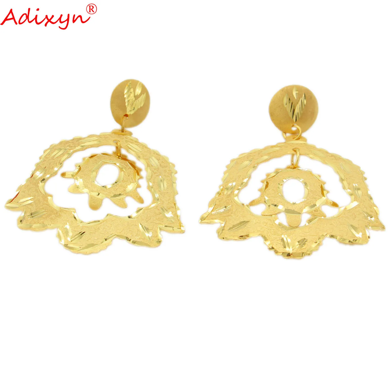Adixyn Arab Earrings for Women's,Gold Color&Copper Earrings Jewelry Africa/India Gifts N010610