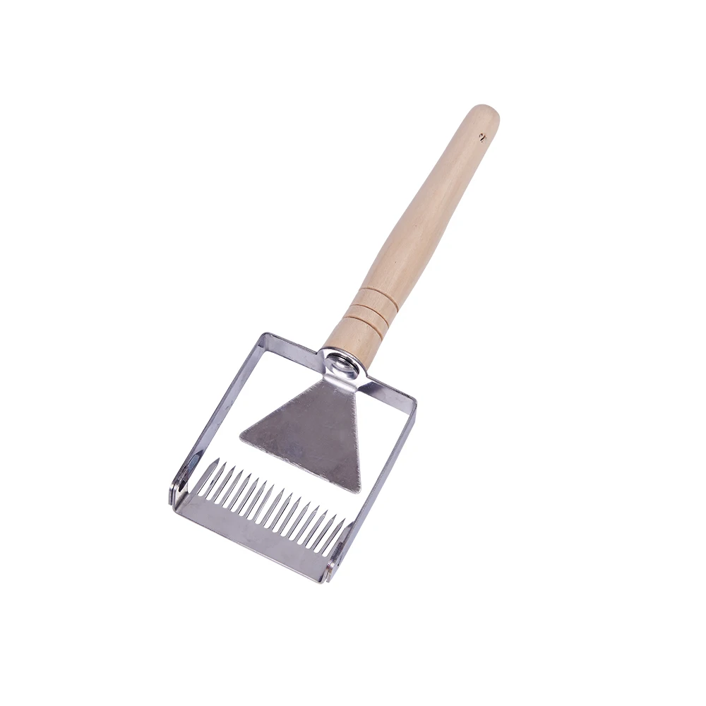 Wooden Handle Needle Honey Knife Sparse Shovel Cutter Honey Scraper Bee Shovel Comb Uncapping Fork Beekeeping Tools beekeeping tools beekeeping accessories beekeeping knife