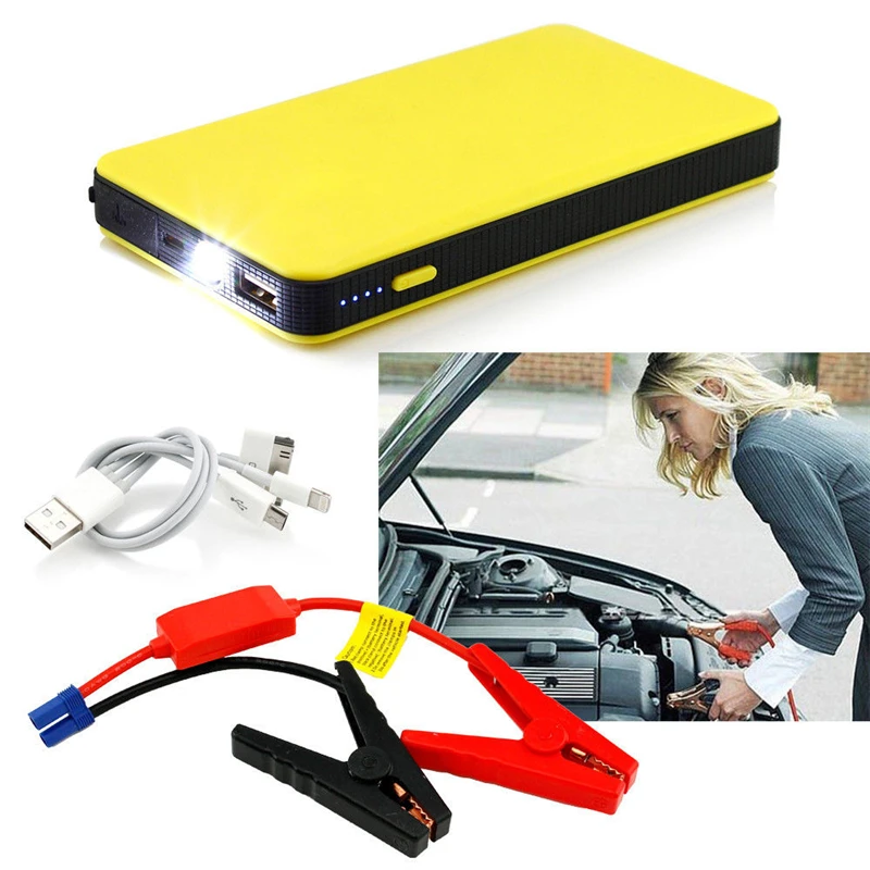 

12V 8000mAh Mini Emergency Starting Device Booster Car Battery Power Bank Car Jump Starter Auto Motorcycle Accessories Charger