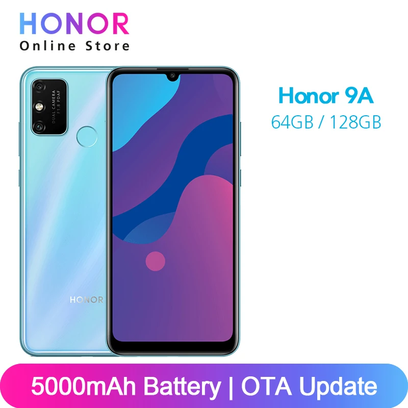 Смартфон Honor 9A 9 A 4 Гб 64 ГБ/4 ГБ 128 большой аккумулятор 5000 мАч Восьмиядерный