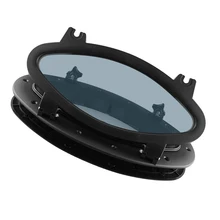 Овальная форма отверстие для порта корабля отверстие для окон отверстие для порта-Морской домашний декор-400x200 мм/15,75x7,87 дюйма-черный