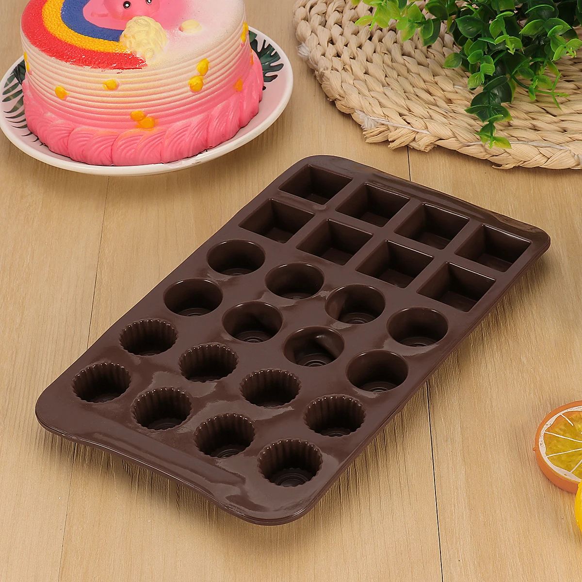 

Silicone Chocolate Molds Ice Cube Tray Candy Mold Baking Mould Kitchen Tool