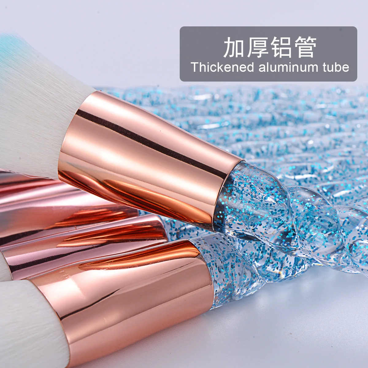 10Pcs/Set Crystal Makeup Brushes Set Cosmetic Brushes Powder Blush Foundation Eyeshadow Brush Diamond Beauty Make Up Tools Kits