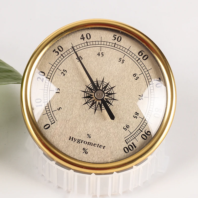 Новое качество циферблат традиционная Метеостанция Барометр гигрометр Температура - Цвет: Hygrometer golden