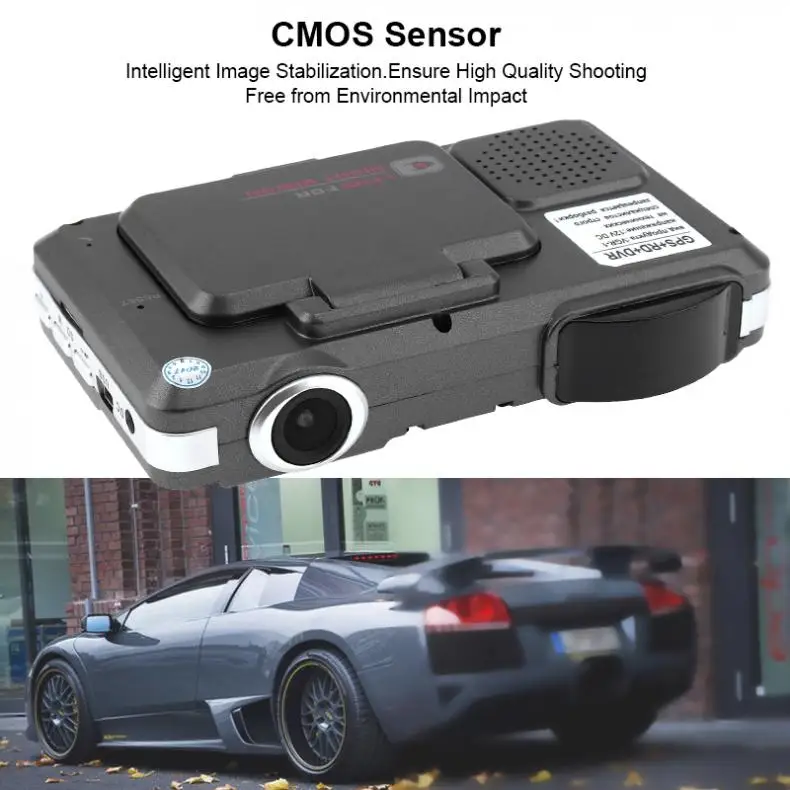 3 in 1 720P Auto Auto DVR Radar Dash Cam Laser Video Geschwindigkeit Detektor GPS Auto Kamera Video