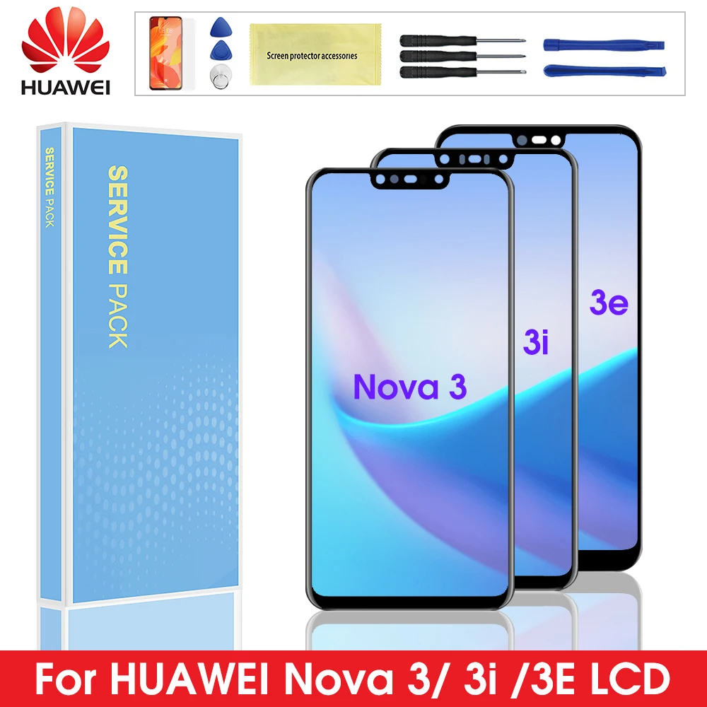 

For Huawei Nova 3 LCD Display Touch Screen PAR LX1 LX9 Nova 3i LCD INE LX2 L21 Nova 3e Display ANE LX3 L23 Screen Replacement