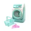 Kids Mini Simulation Light Electric Washing Machine Basket Pretend Play Toy Set 1