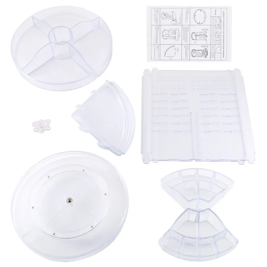 To Store Accessories Easy Access Product 360 Rotating Acrylic Makeup Organiser Storage Cosmetics Holder Rack Stand Case