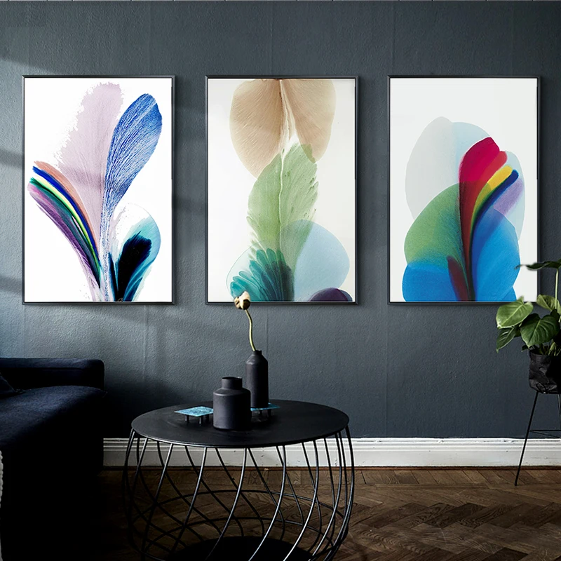 

Diy 5d Diamond Painting Abstract Art Feather Color Diamond Mosaic Home Decorative Embroidery Pattern Handmade Gift