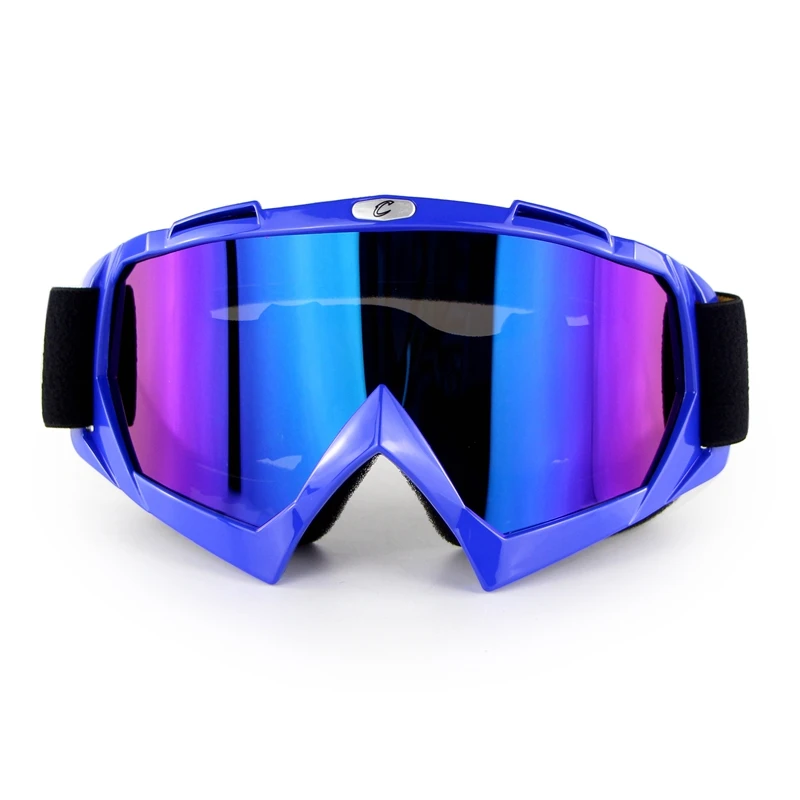 Мотогонок очки Moto MX очки для мотокросса крест поле внедорожные ATV Gafas мотоциклетные солнцезащитные очки lunetes brillen - Цвет: blue rainbow