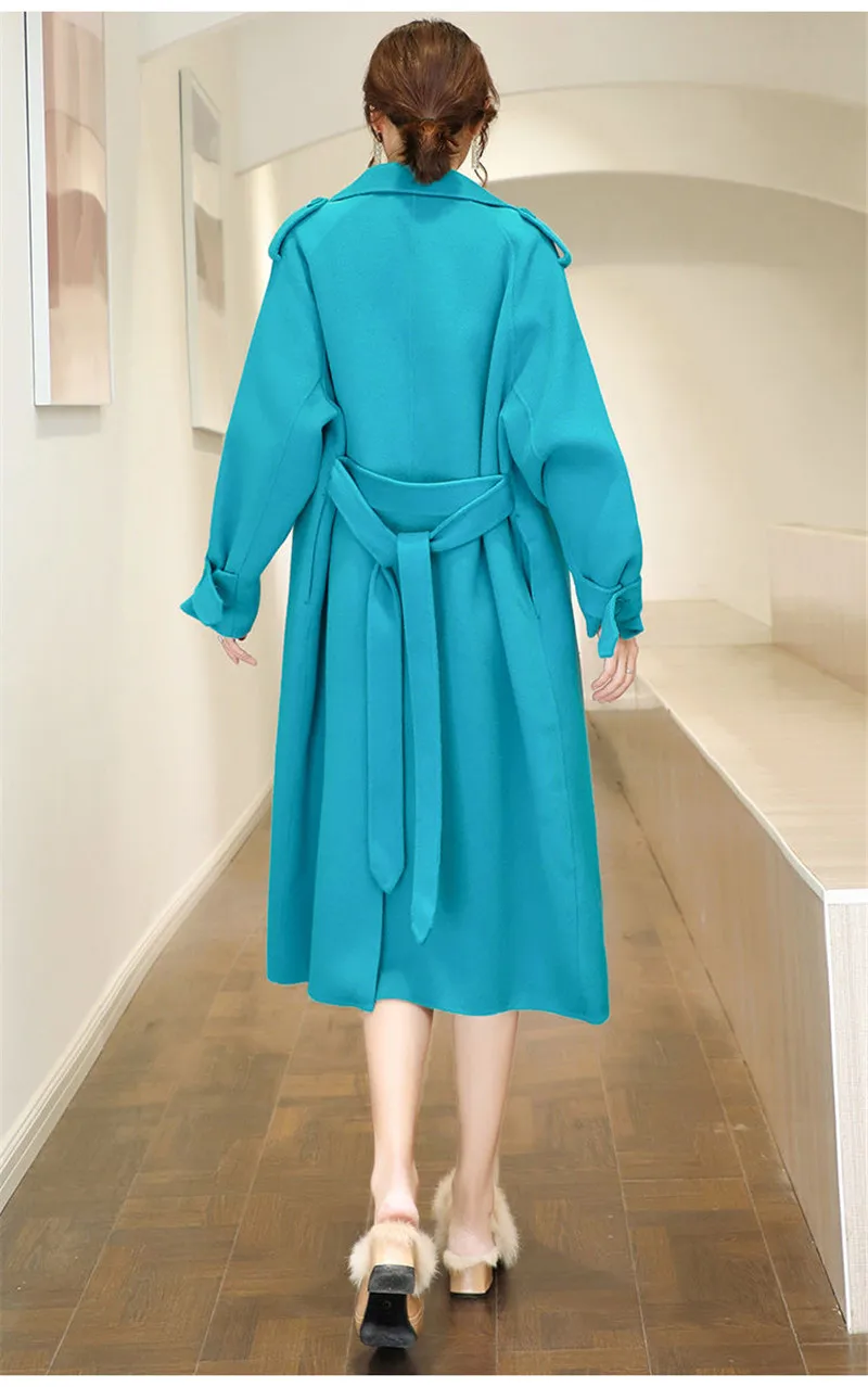 Women's Mid-length Woolen Coat - Image 1