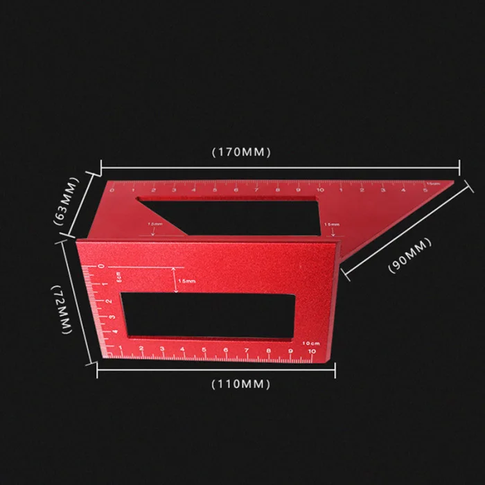 T-type Scriber направляющая многофункциональная 45 90 градусов Угловые инструменты для работы по дереву измерения LKS99