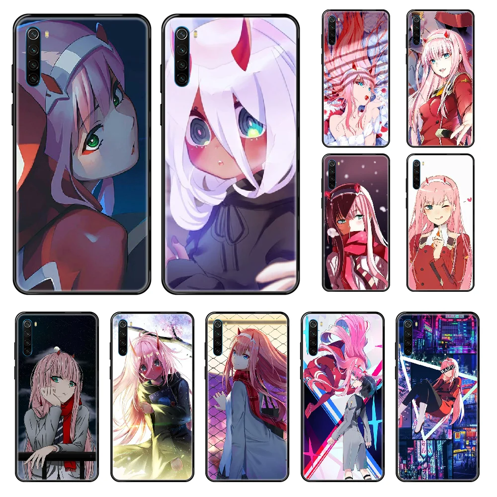 Чехол для телефона Dear in the FranXX Xiaomi Redmi Note S2 4 5 6 7 8 A S X Plus Pro черный 3D силиконовый чехол