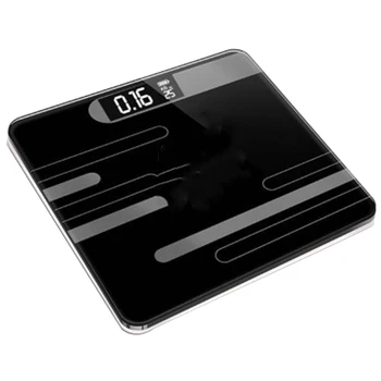 

Bathroom Floor Humanscale Glass Intelligent Electronic Scale Usb Charging Lcd Display a thermometer with a temperature sensor