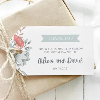 

Custom Wedding Tags Wedding Favor Tag "Flower Bicycle" Personalized Bridal Shower Tags DIY Engagement Tags With Spring Flowers