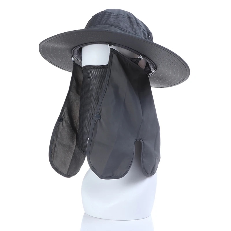 Multifunction Foldable Sun Hat For Men Women UV Protection Wide Brim Sun Hat Face Neck Protection Summer Beach Hat