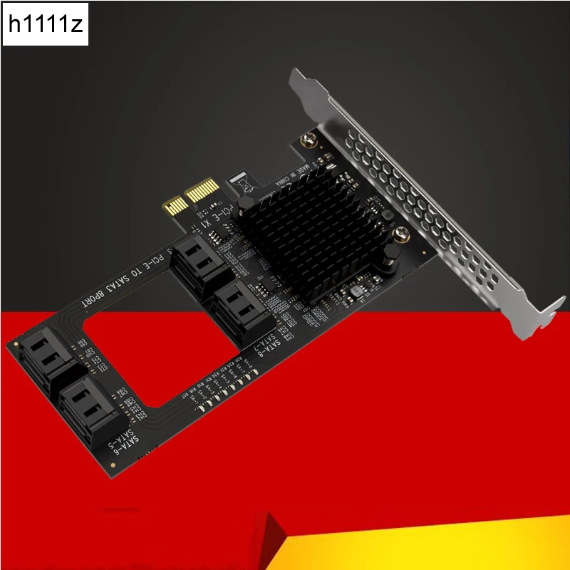 

NEW Chia Mining PCIE SATA PCI-E Adapter 8 Port SATA 3.0 PCIe Adapter PCI-e x1 to SATA Controller Expansion Card Marvell 88SE9215