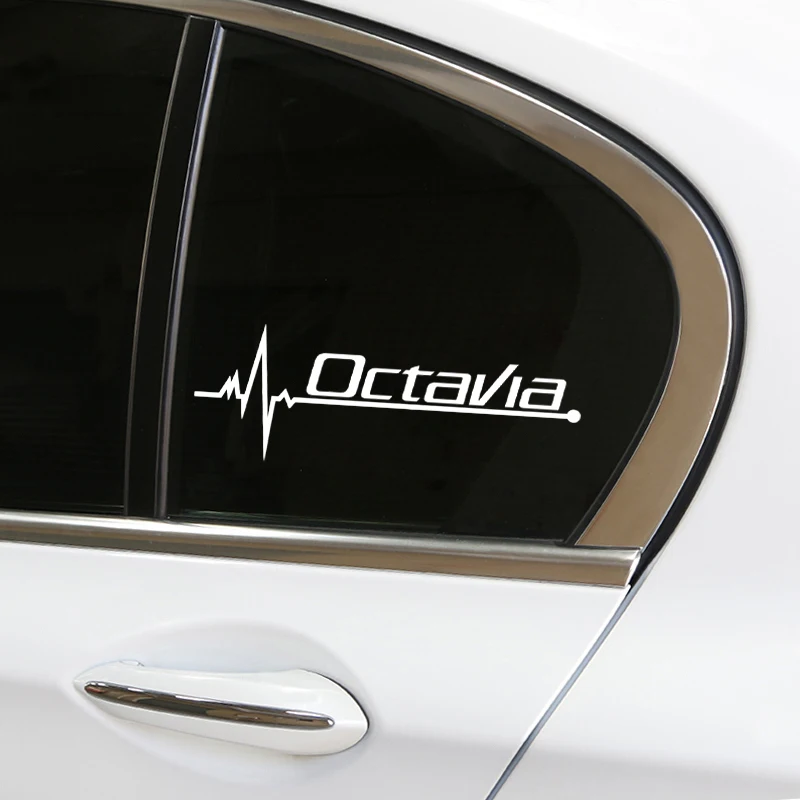 

1pcs Auto Car window glass Decor Stickers Reflective Decals Car-Styling For skoda octavia fabia rapid yeti superb octavia a 5 a
