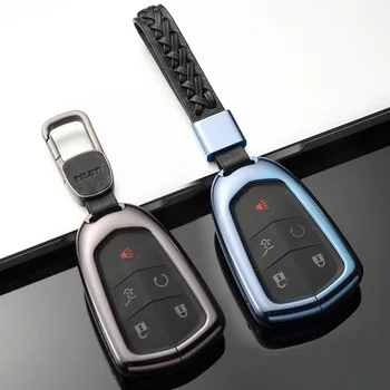 

Car Aluminum Alloy Auto Key Shell Holder Remote Key Case Cover For Cadillac ATS-L CT6 CTS XTS XT5 SRX Escalade