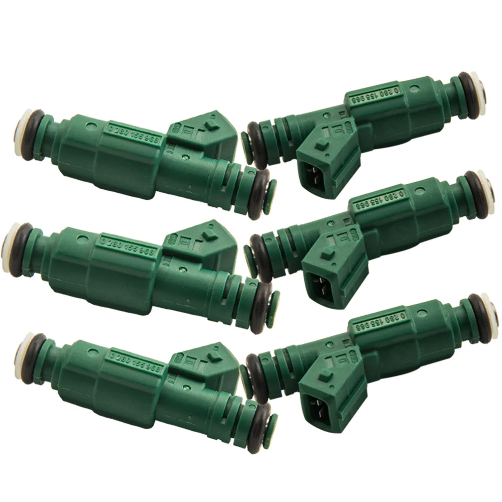 

6pcs Fuel injectors 290CC 0280155968 For Ford V6 V8 for EV1 or EV6 style injectors