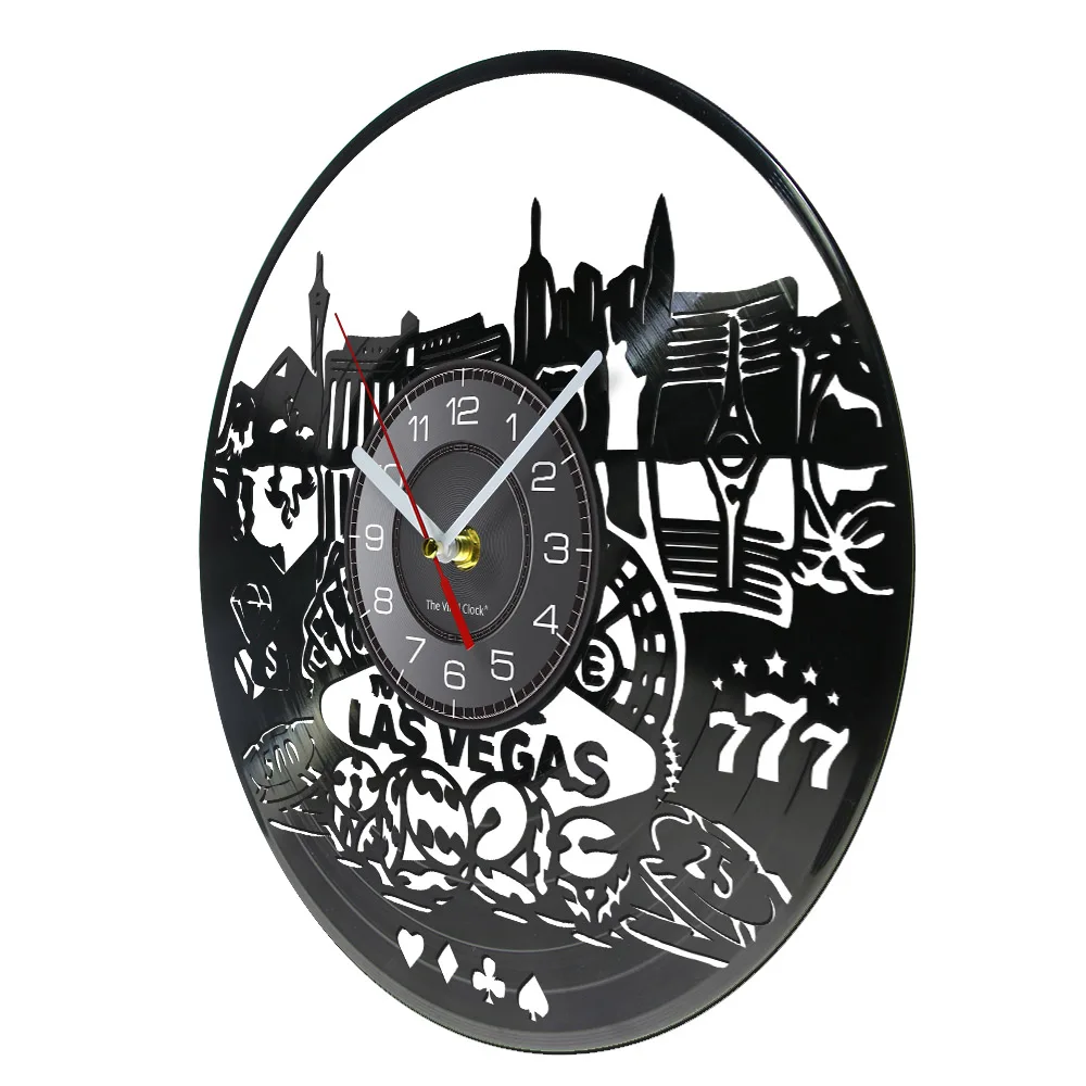 Horloge VOYAGES DE CUISINE DECO Casino Las Vegas acrylique mur Horloge 
