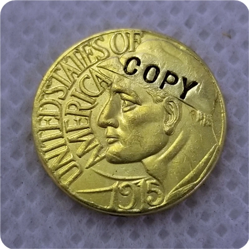Копия копии США 1915-S PAN-PAC Золотой доллар ($1) памятная копия COIN | Дом и сад