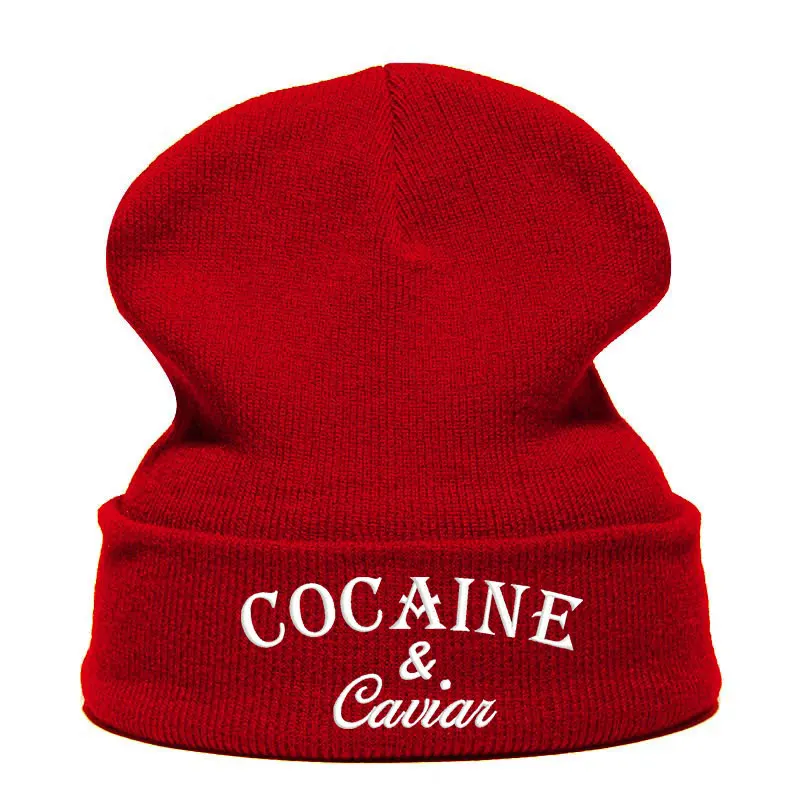 Шапка бини Skullie вязаная шапка носок Зимняя Вышивка забавная для уличных танцев