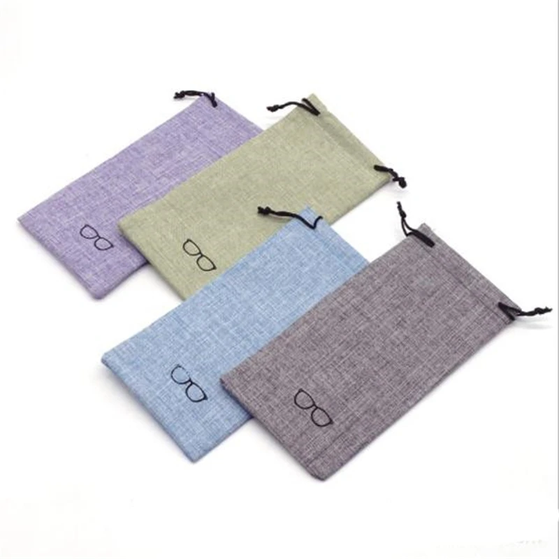 1 шт. Льняная сумка для очков|Очки аксессуары| |