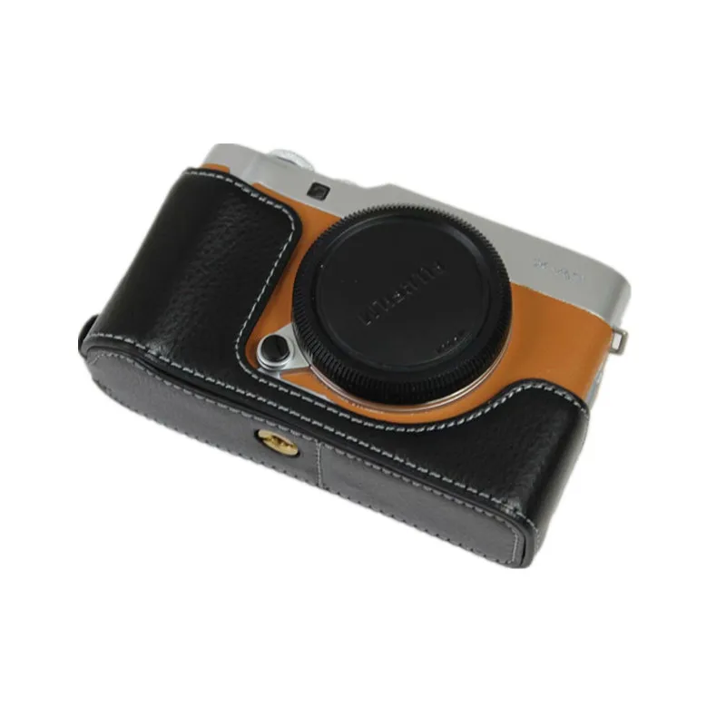 Сумка для камеры из натуральной кожи, чехол для Fujifilm X-A7 Fuji XA7, защитный чехол для батареи