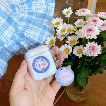 

Cartoon bear Case For Apple Airpods 1 2 Cover Cute Bluetooth Earphone Case For Air pods Pro Silicone Headpone Case Box