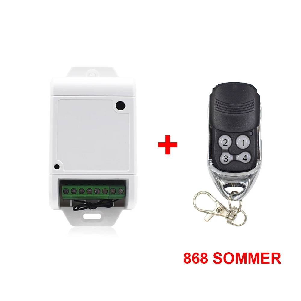 Sommer Garage Door Remote Control Receiver 2ch 12 24v Dc Ac Remote Control Switch For Sommer 40 4026 Tx03 868 2 Tx03 434 4 Door Remote Control Aliexpress