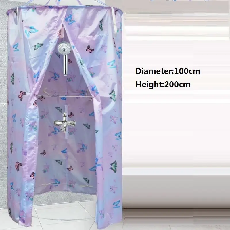 Number 8 Nouveau Banyo Perdeleri Rideau Douche Tenda Doccia Ducha круглый занавес для ванной комнаты - Цвет: Number 8