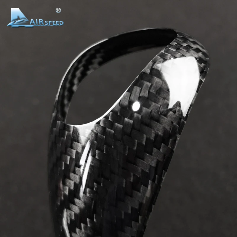AIRSPEED for BMW M3 M5 M6 Carbon Fiber for BMW M3 M5 M6 Stickers Car Gear Shift Knob Cover Sticker Interior Trim Accessories