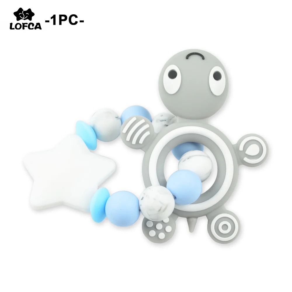 

Silicone Turtle Bracelet Baby Teether Baby Teether Round Silicone Beads Jewelry Nursing Chewing Food Grade Toy Oral Care BPA Fr