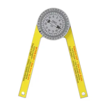 

Miter Saw Protractor Engraved Dial Scale Angle 3D Plastic Angle Ruler For Carpenters Plumbers And All Building Trades Ruler