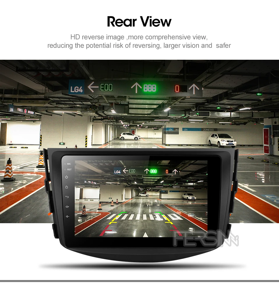 Top Fersinny CRAV48060 Octa 8 Core Car DVD GPS Navigation palyer Android 9.0 Car DVD Player for toyota rav4 2007 2008 2009 2010 2011 2