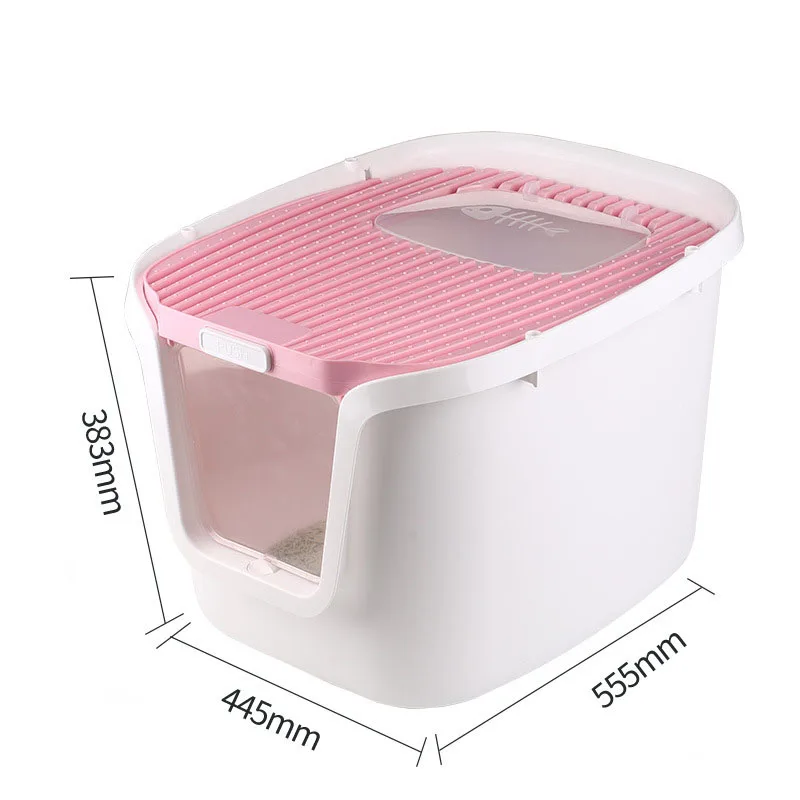 

Контейнер для кошачьего туалета, полностью закрытый брызгозащищенный дезодорант, большой квадратный, для кошачьего туалета