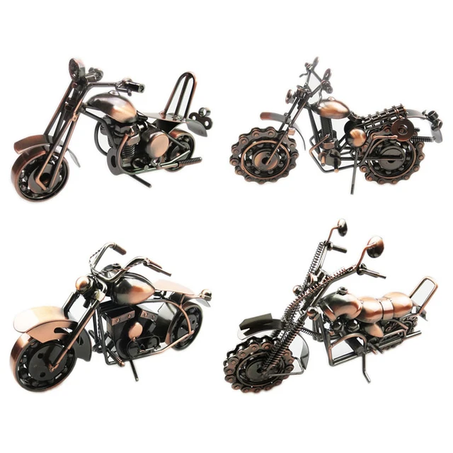 Modèle de moto en bois, figurine de moteur rétro, décoration en bois,  cadeaux faits à la main, jouet pour enfants, artisanat de décoration de  bureau à domicile - AliExpress