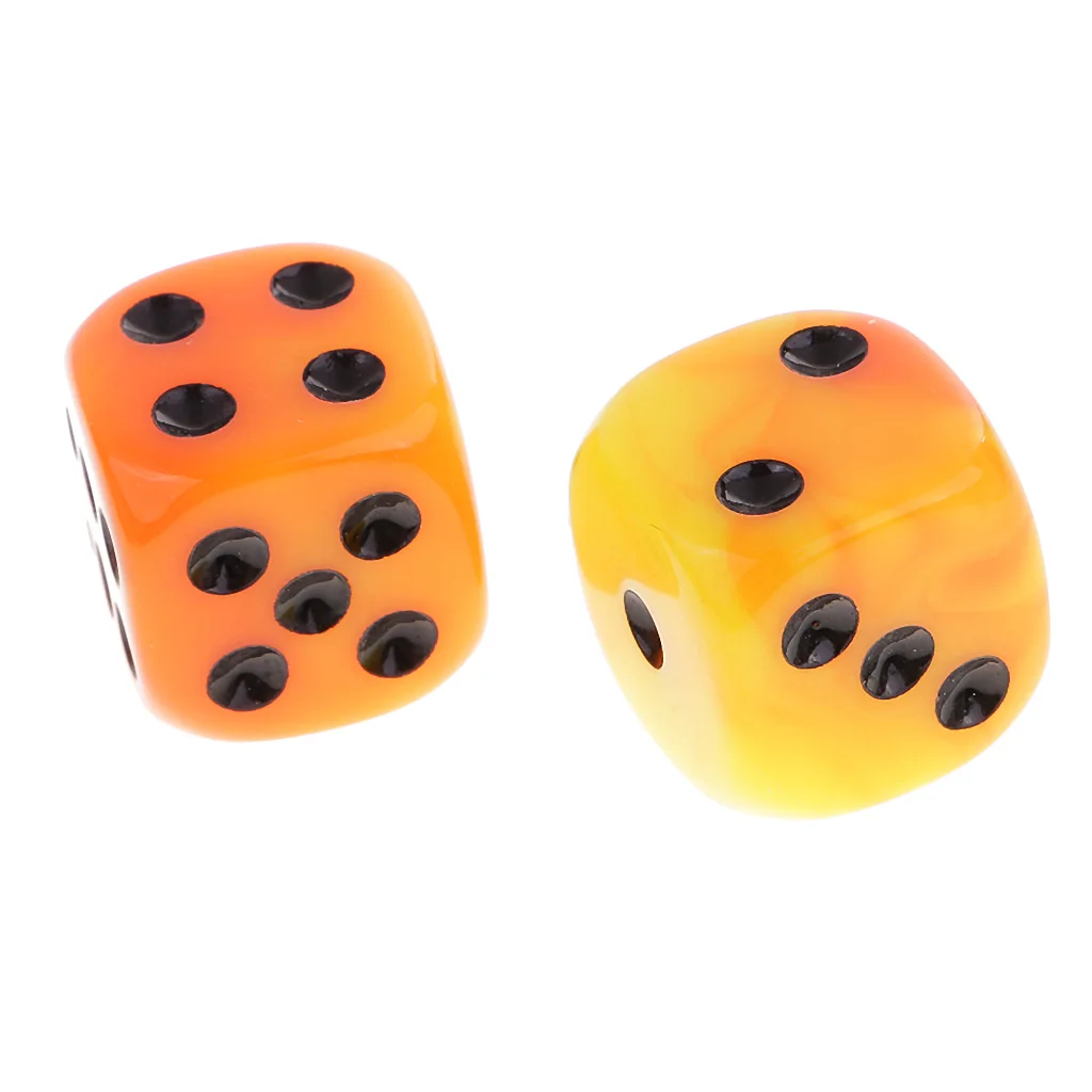 Set/50pcs 1.1cm/0.43'' Six Sided D6 Dice for Dungeon and Dragons D&D Party Table Board Game Casino Equipment Kids Gift