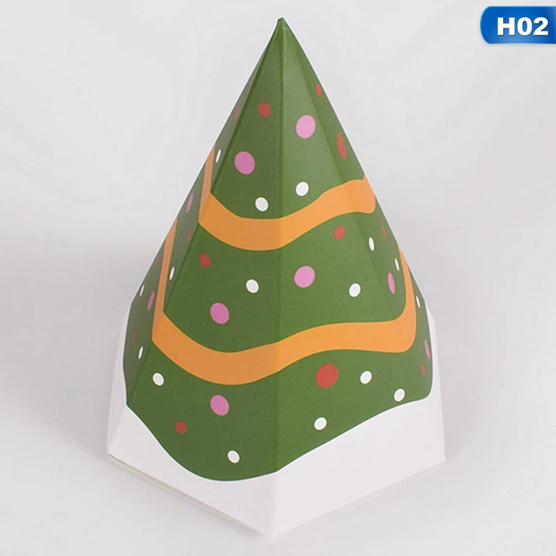 5pcs/set Christmas Gift Box Apple Gift Box Christmas Decoration For Home Santa Claus Pattern Leather Rope Candy Paper Bag
