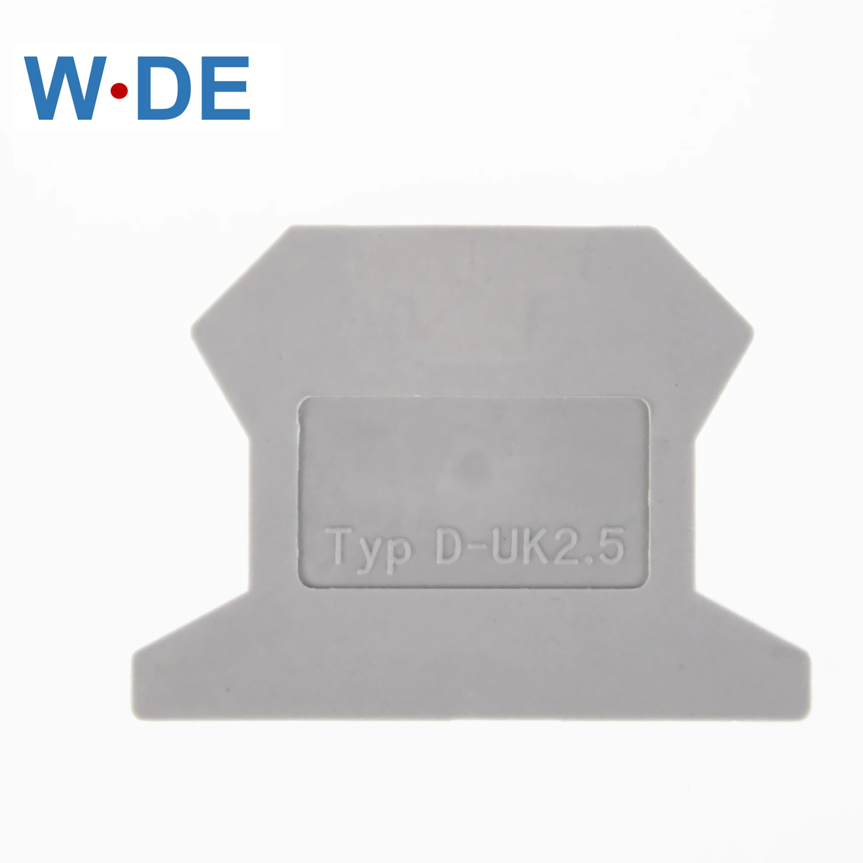 End Cover D-UK 2.5 10 Pcs For Terminal Block UK-2.5B Four Colors End Plate Din Rail Terminal Blocks Accessories Caps Din Rail Terminal Block