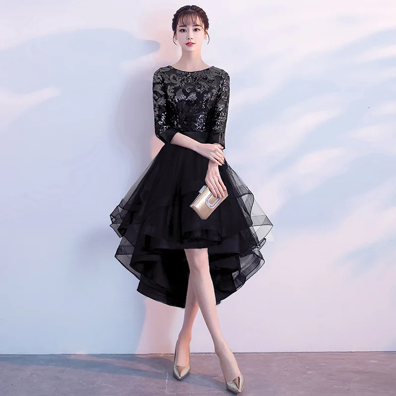 Chinoise Модные Длинные Cheongsam синие вечерние платья Qi Pao Женская традиционная одежда в китайском стиле платье Qipao - Цвет: B L slv mesh Sbefore