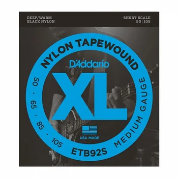 

Etb92s tapewound string kit for bass guitar, medium, 50-105, short scale, D'Addario