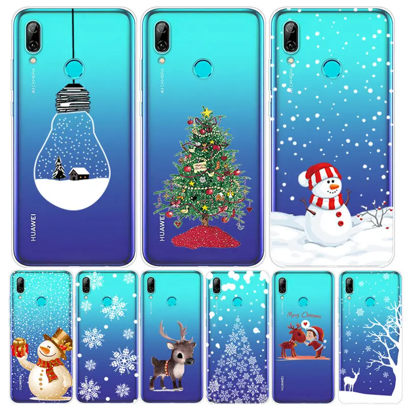Рождественский чехол для huawei P20 P30 Lite Pro P Smart 2019 мягкий из ТПУ mate 20 10 Honor Чехол Fundas |
