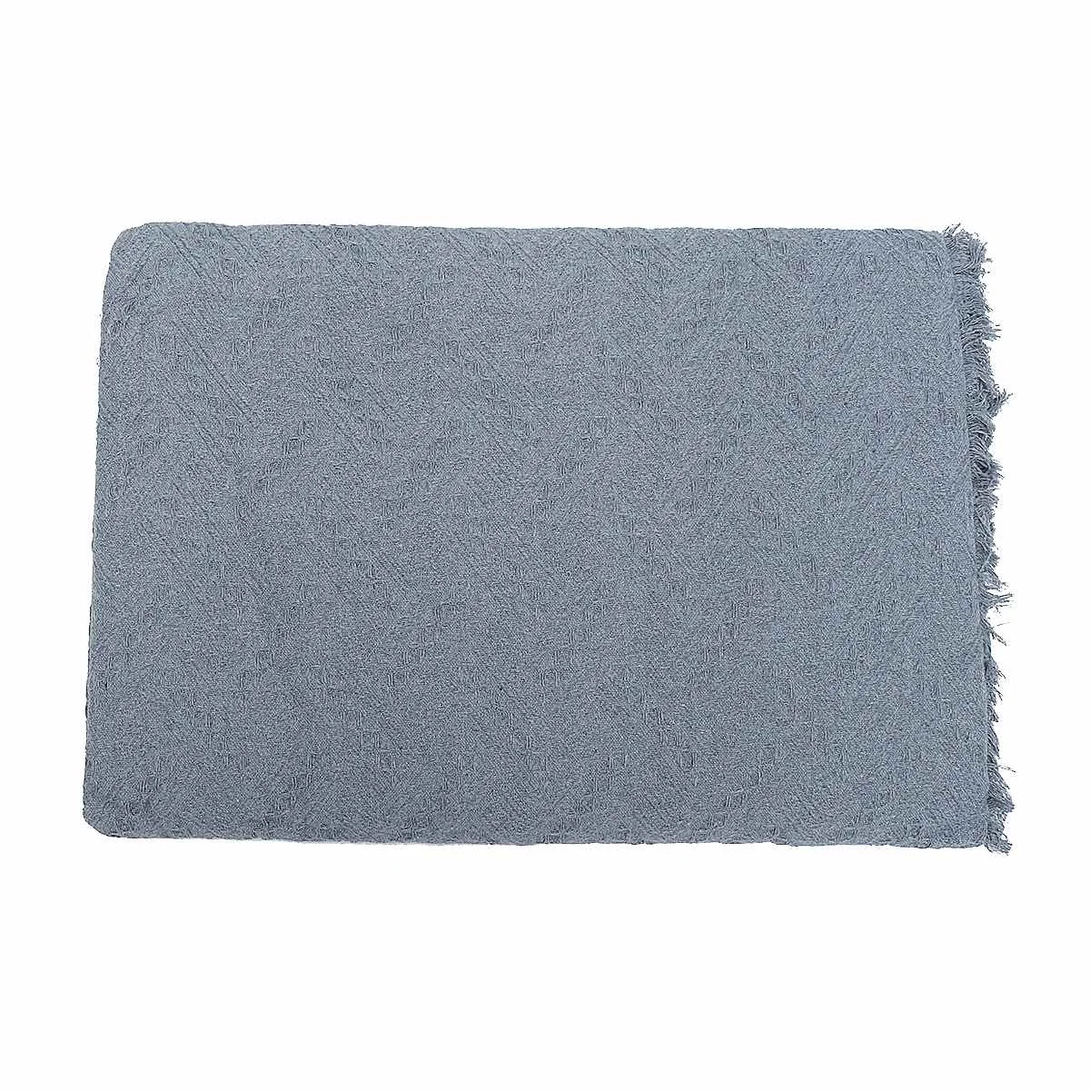 Grey 180x230cm Хлопковое одеяло для дивана покрывало для дивана противоскользящее полотенце с кисточкой вязаное одеяло для дивана s 275x230 см 230x180 см - Цвет: Grey 180x230cm