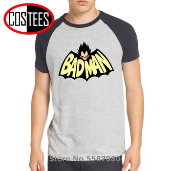 

Parody Bat design Dragon Ball Z T shirt men Funny Bad man Vegeta T-shirt Son Goku tshirt hombre super saiyan tee shirt camisetas