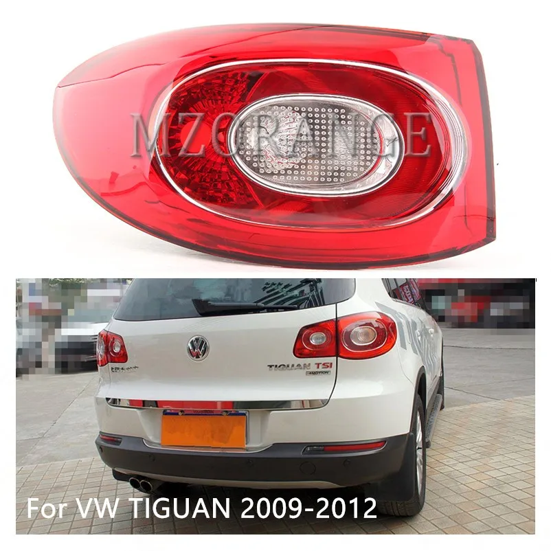 

MZORANGE Tail Light Assembly for VW TIGUAN 2009-2012 Outer Rear Right left Rear brake light Reversing Turn signal light