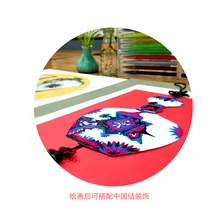 Ручная работа заполнение формы Картины Ручная роспись белый фон для изготовления картонной вазы творческий DIY изобразительного искусства Материал