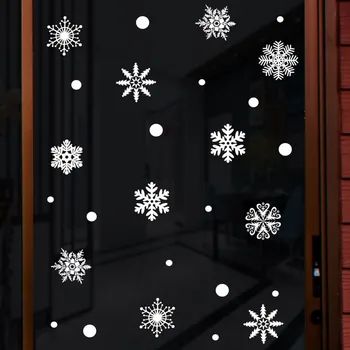 

top selling in 2020 Snowflake Decor Christmas Wall Sticker Home DIY Decals For Door Window Support Wholesale Dropshipping
